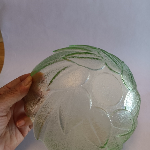 Vintage Light Green Pressed Glass Retro Excellent Condition PRE-OWNED - Picture 6 of 7